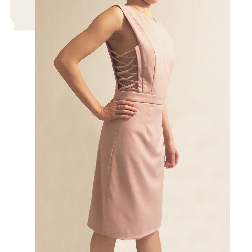 Aqua Side Lace up dress